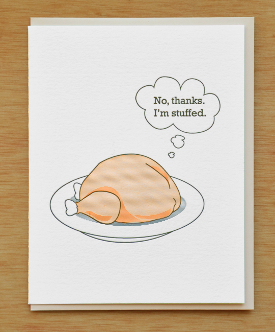 McBittersons - MCB Stuffed Turkey Thanksgiving Card