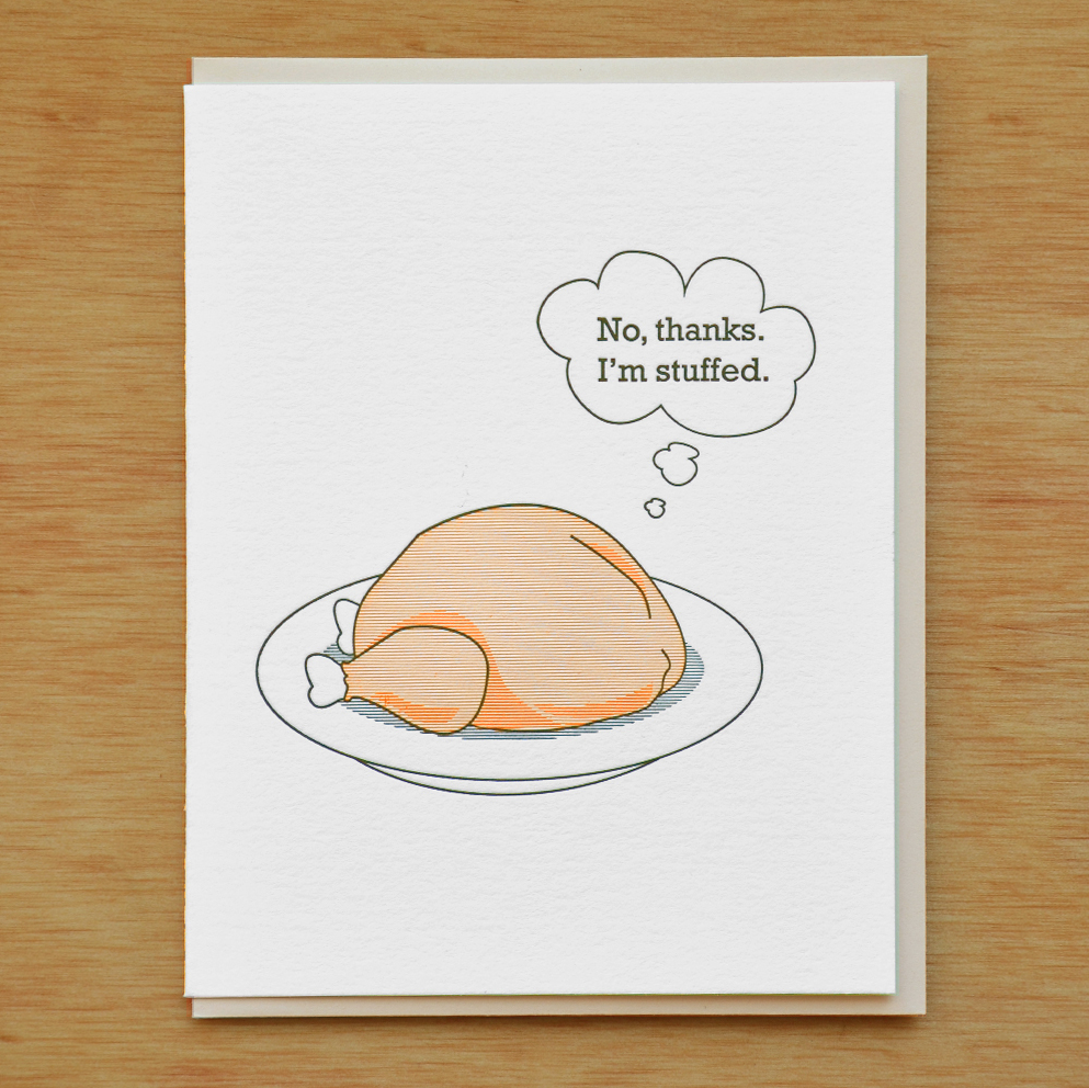 McBittersons - MCB Stuffed Turkey Thanksgiving Card