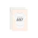 Paula & Waffle - PAW Onesie Cutest Baby Card