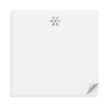 Inclosed Letterpress Co. - ICL Silver Snowflake Charmpad Notepad