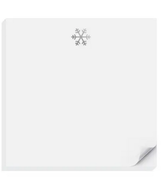 Inclosed Letterpress Co. - ICL Silver Snowflake Charmpad Notepad