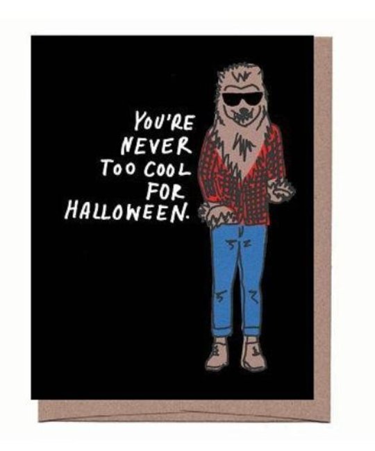 La Familia Green - LFG Hipster Werewolf Halloween Card