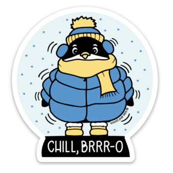 Kiss and Punch - KP Chill Bro Penguin Sticker