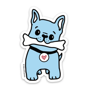 Kiss and Punch - KP Frenchie Dog Sticker