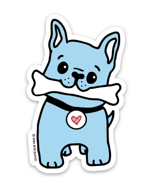 Kiss and Punch - KP Frenchie Dog Sticker