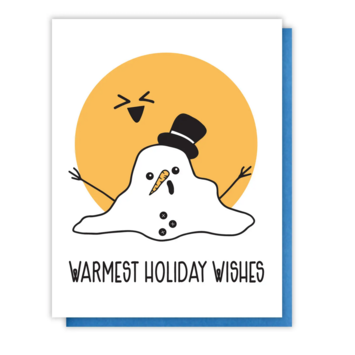 Kiss and Punch - KP Melting Snowman Holiday Card