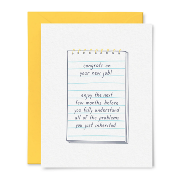 Tiny Hooray - TIH (formerly Little Goat, LG) New Job Notepad Card