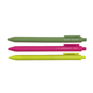 Tiny Hooray - TIH (formerly Little Goat, LG) Pens for Plant Lovers: Set of 3