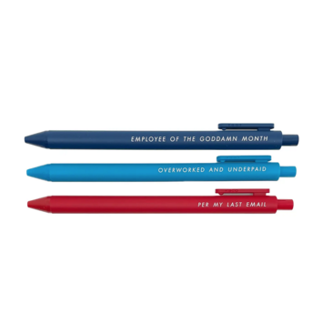 Tiny Hooray - TIH (formerly Little Goat, LG) Pens for Overworked: Set of 3