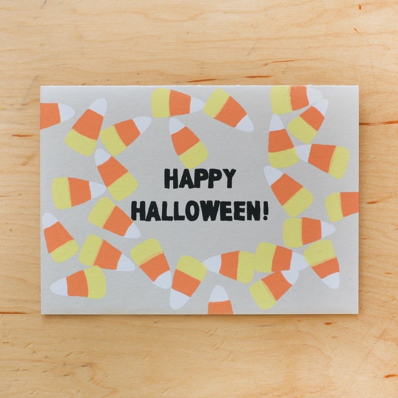 Gold Teeth Brooklyn - GTB GTBGCHA0003 - Candy Corn Halloween Card