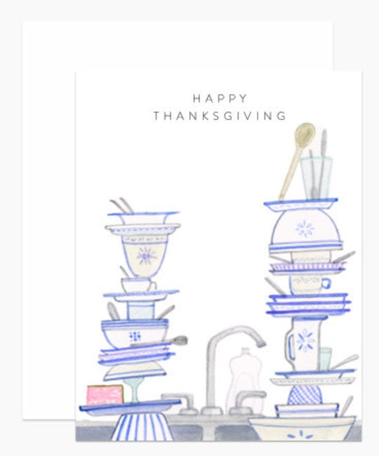 Dear Hancock - DH Happy Thanksgiving Dishes Card