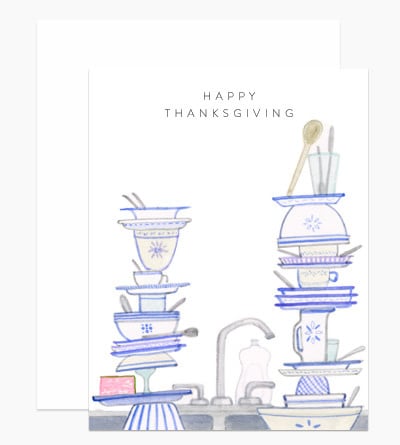 Dear Hancock - DH Happy Thanksgiving Dishes Card