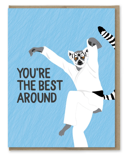 Modern Printed Matter - MPM Karate Kid Lemur, Best Around Card