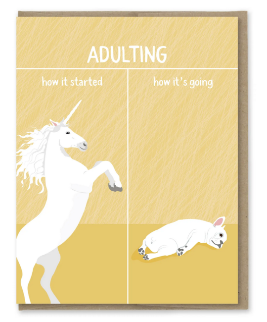 Modern Printed Matter - MPM How It's Going, Adulting Card