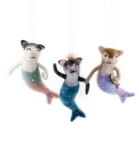 Cody Foster - COF Purr-maid Mermaid Cat Assorted Ornament