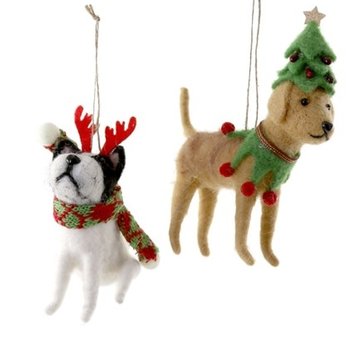 Cody Foster - COF Felt Friends Holiday Dogs Assorted Ornament