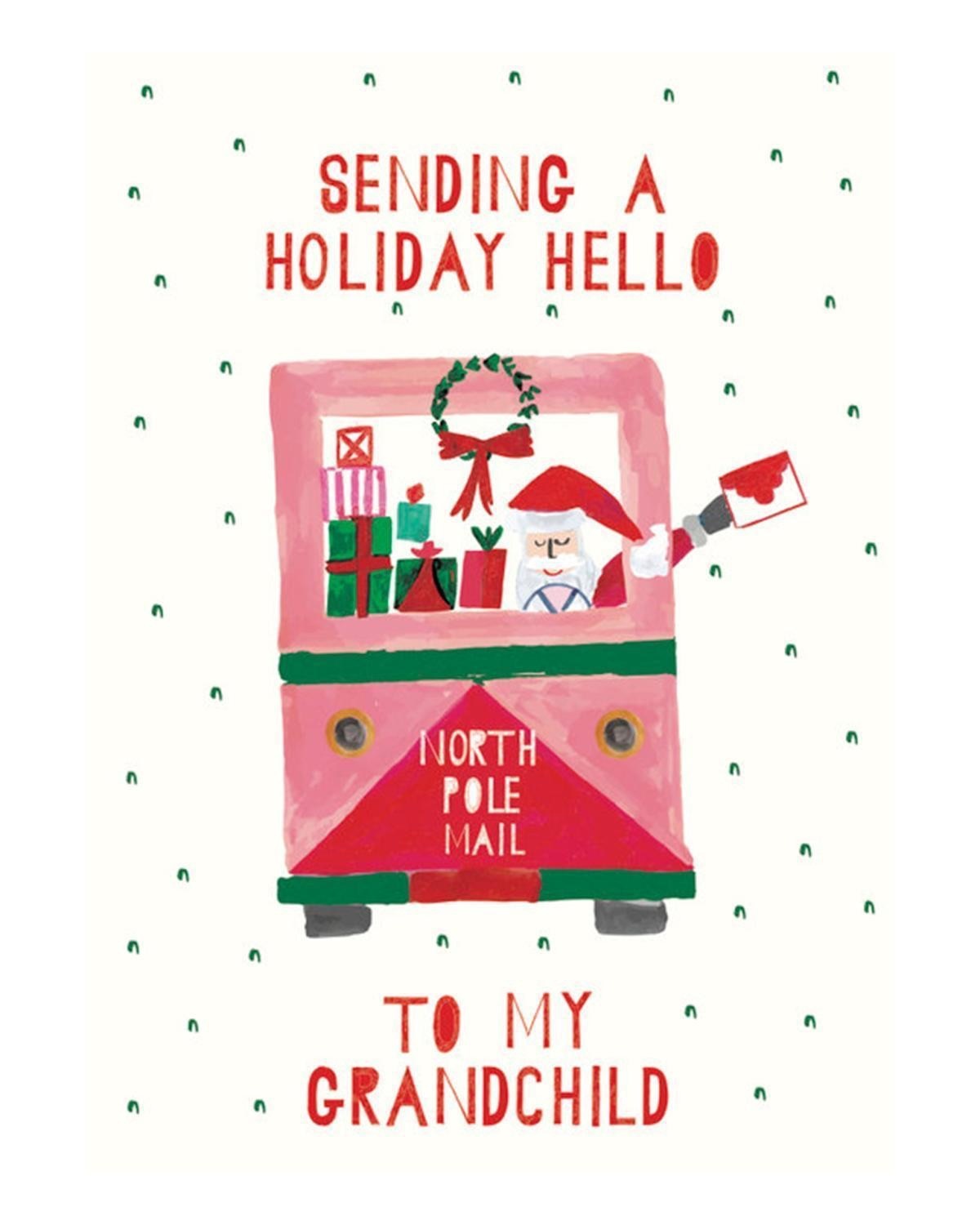 Mr. Boddington's Studio - MB Santa's Mail Truck Holiday Hello Card