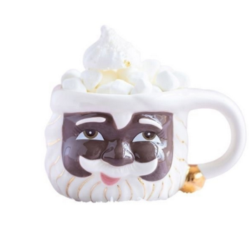 One Hundred 80 Degrees - 180 Black Santa Mug (Papa Noel)