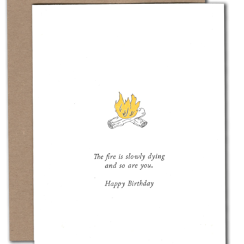 Power and Light Letterpress - PLL Dying Birthday Card