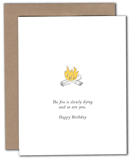 Power and Light Letterpress - PLL Dying Birthday Card