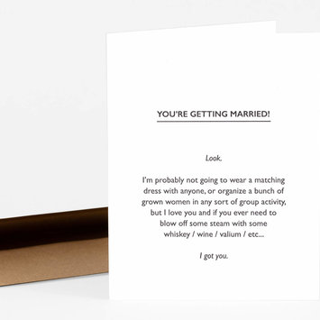 Power and Light Letterpress - PLL Marriage Honesty Card