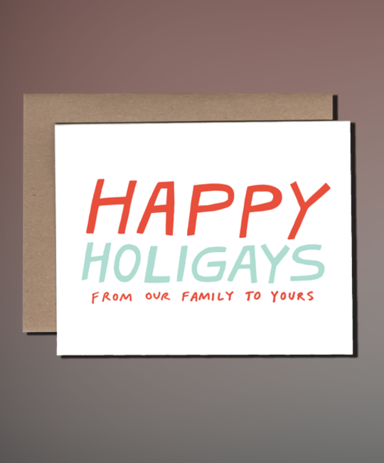 Power and Light Letterpress - PLL Holigays Family Holiday Card