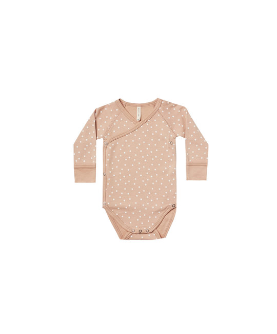 Quincy Mae - QM Quincey Mae - side snap bodysuit | dots