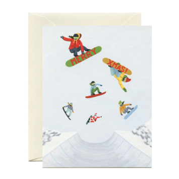 Yeppie Paper - YP Snowboarders Christmas Card