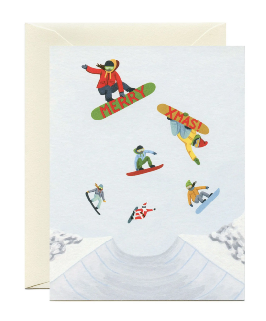 Yeppie Paper - YP Snowboarders Christmas Card