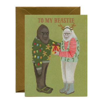 Yeppie Paper - YP To My Beastie Christmas Card
