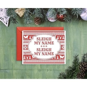 Hello Harlot - HH Destiny's Child Sleigh My Name Christmas Card