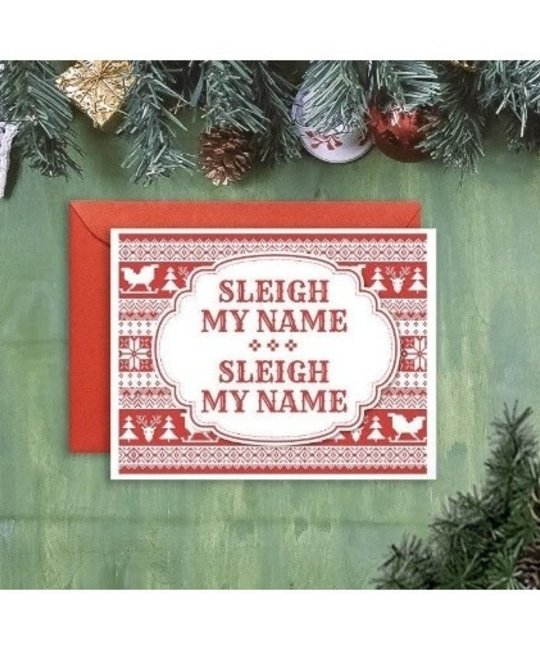 Hello Harlot - HH Destiny's Child Sleigh My Name Christmas Card