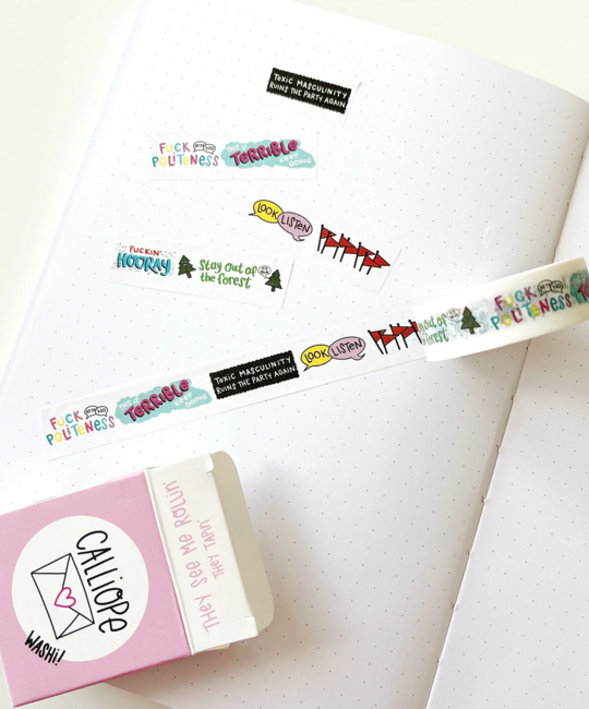 CPF OS My Favorite Murder Washi Tape Gus And Ruby Letterpress
