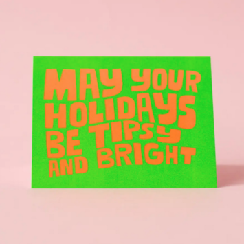 Ashkahn - AS Tipsy and Bright NEON Holiday Card