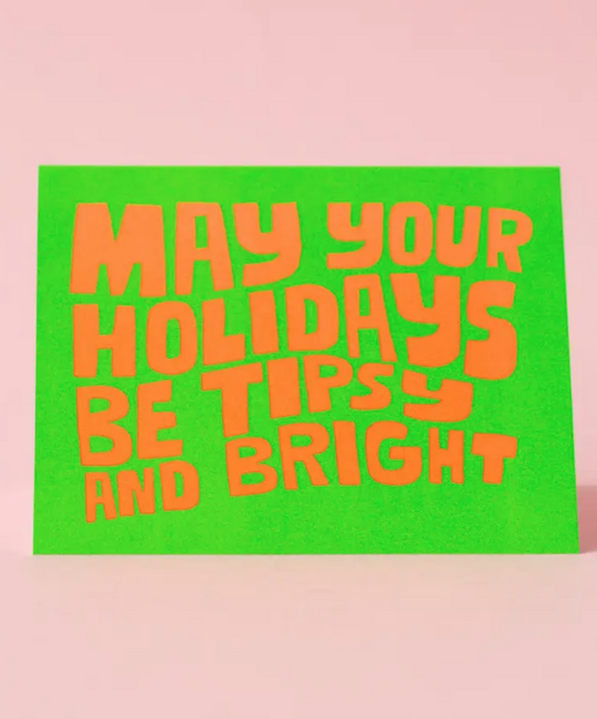 Ashkahn - AS Tipsy and Bright NEON Holiday Card