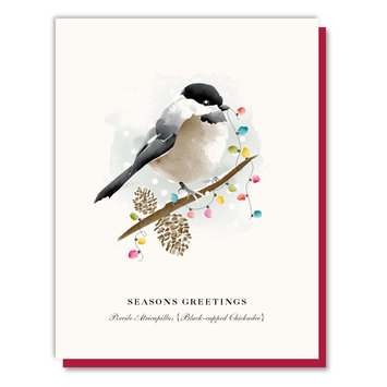 Driscoll Design - DRD Seasons Greetings Chickadee Lights Note Set, Set of 8