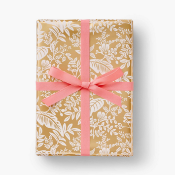 Rifle Paper Co - RP Rifle Paper Co - Canopy Gold Continuous Wrap Roll