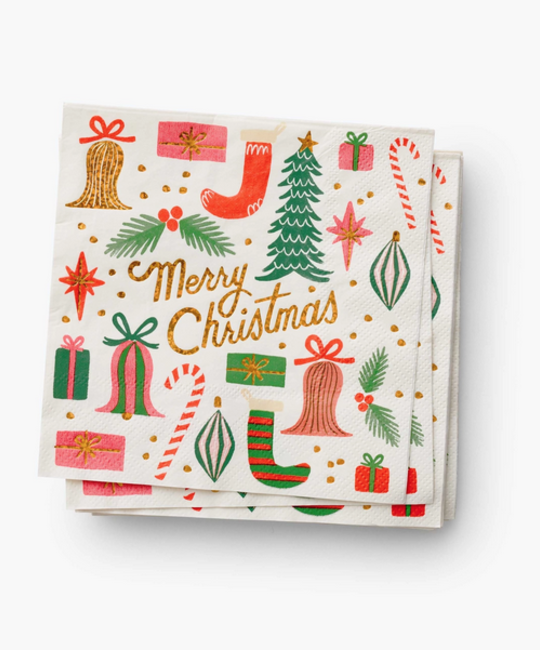 Rifle Paper Co - RP Rifle Paper Co - Deck the Halls Cocktail Napkins, 20