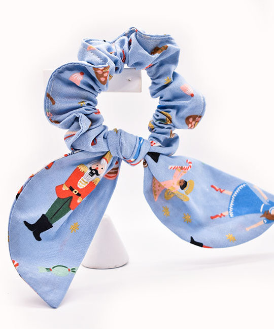 Felicity Howells - FH Rifle Paper Co - Powder Blue Land of Sweets Hair Scrunchie