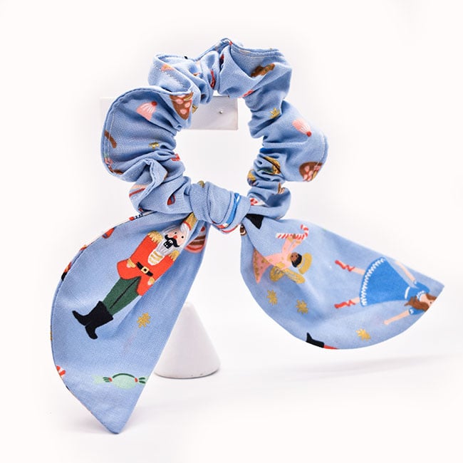 Felicity Howells - FH Rifle Paper Co - Powder Blue Land of Sweets Hair Scrunchie