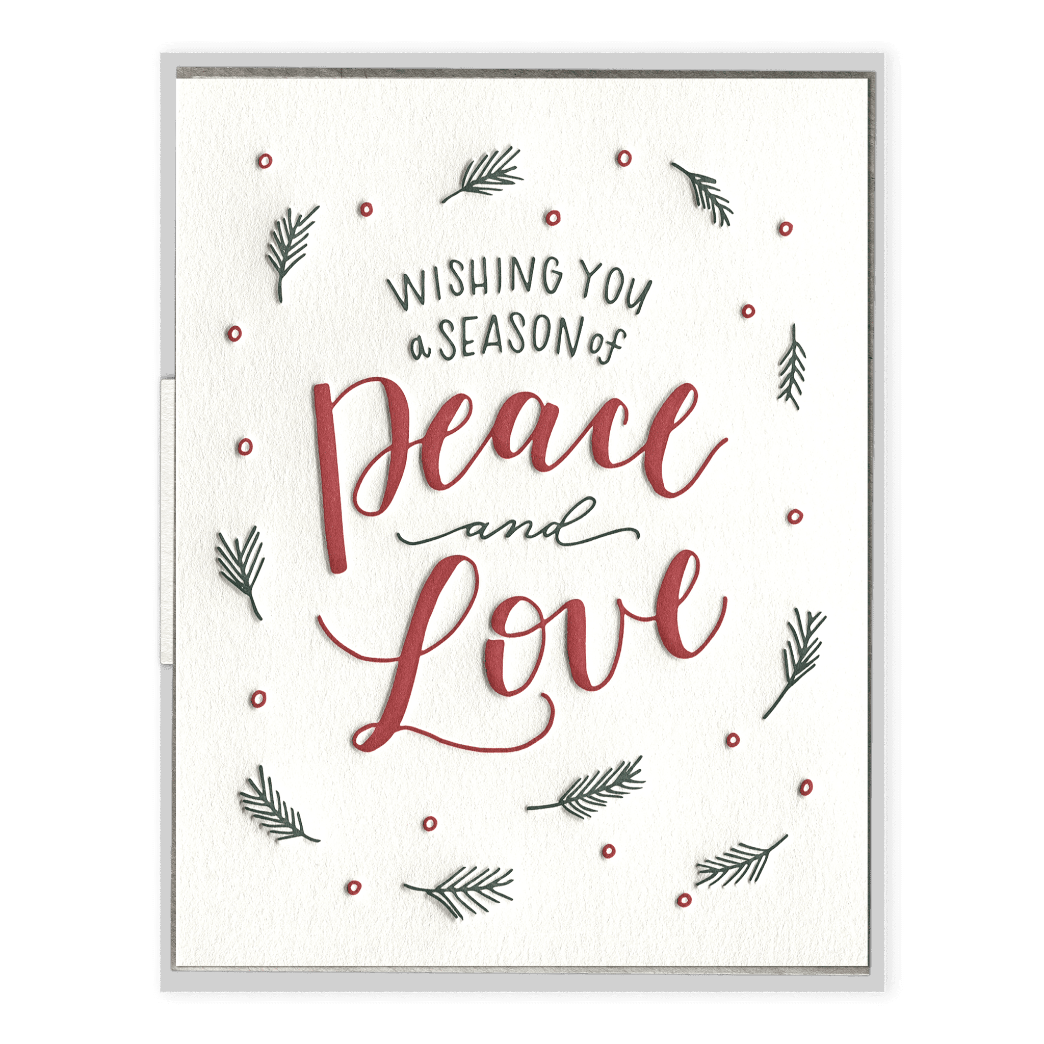 Ink Meets Paper - IMP A Season of Peace and Love, Set of 6 Holiday Cards