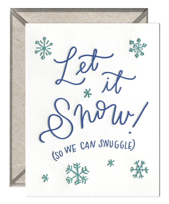 Ink Meets Paper - IMP Let It Snow, So We Can Snuggle Card
