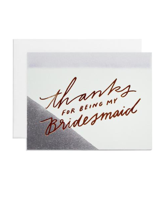 Moglea - MOG Dipped Thank You Bridesmaid Card