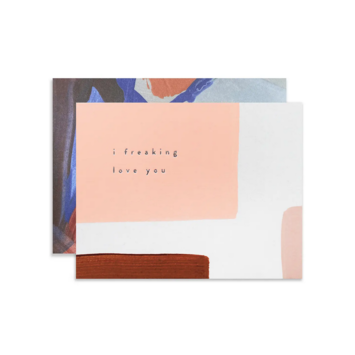 Moglea - MOG Hand-painted Freaking Love You Card