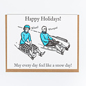 Lady Pilot Letterpress - LPL Snow Day Card