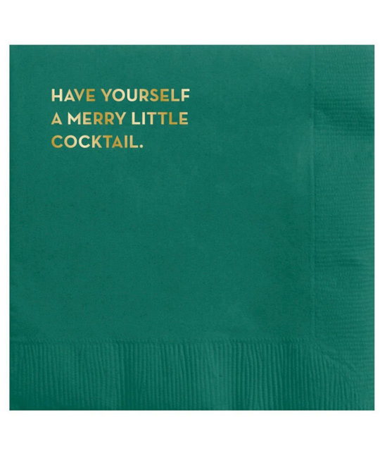 Sapling Press - SAP Merry Cocktail Napkins, Box of 20