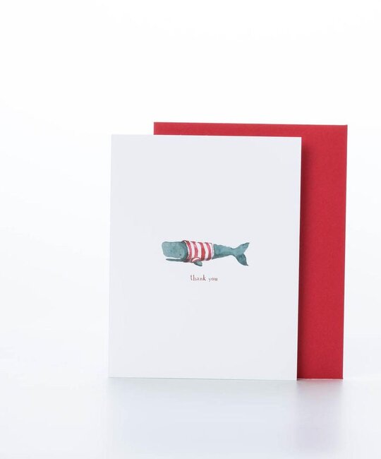 E. Frances Paper Studio - EF EFGCTY0002 - Stripey Whale Thanks