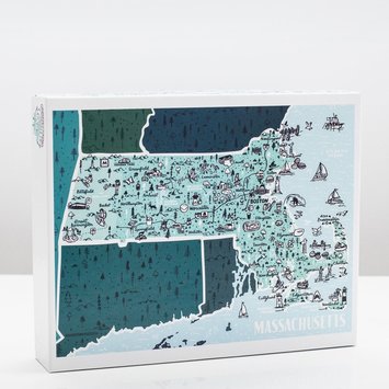 Brainstorm Print and Design - BS Massachusetts State 500 Piece Puzzle