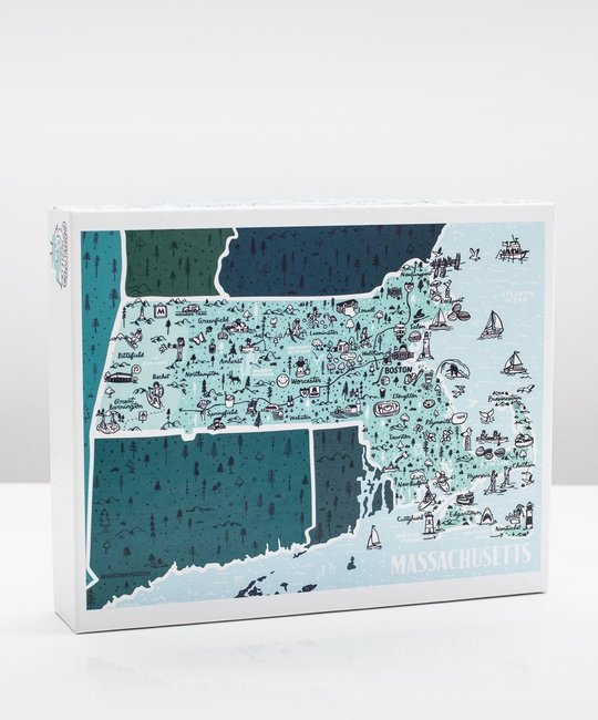Brainstorm Print and Design - BS Massachusetts State 500 Piece Puzzle
