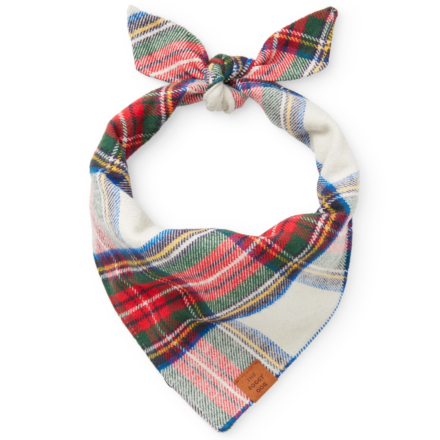 The Foggy Dog - TFD The Foggy Dog - Regent Plaid Flannel Dog Bandana, Small